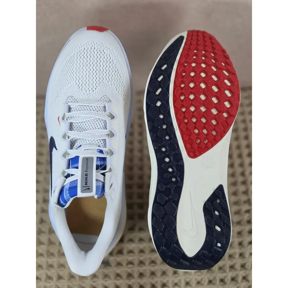 Nike Air Zoom Pegasus 41 GS 6.5Y (Fits Women’s 8) White Midnight Navy Soft Pearl